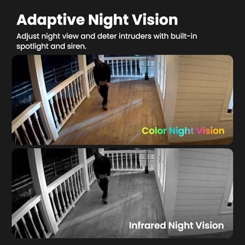 Kiwibit Magnetic Home Security Camera Wireless Enhanced Audio & 2K Footage, Easy Installation Battery Camera with Smart AI PIR Motion Detection, Color Night Vision, Waterproof for Outdoor & Indoor — view 4