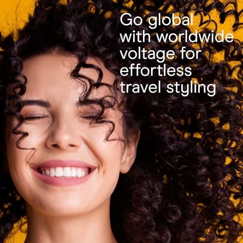 Conair Double Ceramic ¾-Inch Curling Iron with Claw Clip, ¾-Inch Barrel Creates Tight Curls, Hair Curler for Use on Short, Medium, & Long Hair, White/Rose Gold — view 4