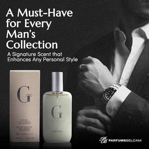 PB ParfumsBelcam G eàu Eau de Toilette Perfume Spray for Men - 3.4 Fl Oz Affordable Long Lasting Cologne, Modern Masculine Scent with Woody Citrus Fragrance Made with Premium Oils for All Day Use — view 4