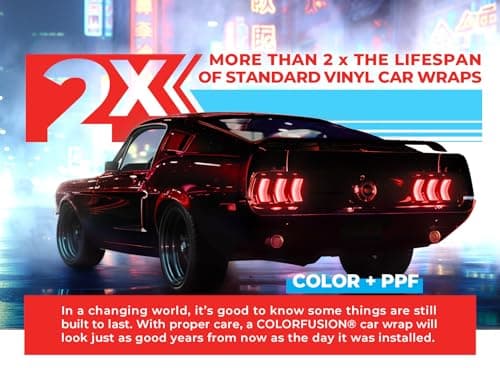 ColorFusion PPF by VViViD, Gloss Demon Dry Apply PPF Vinyl Car Wrap Roll 1ft x 5ft