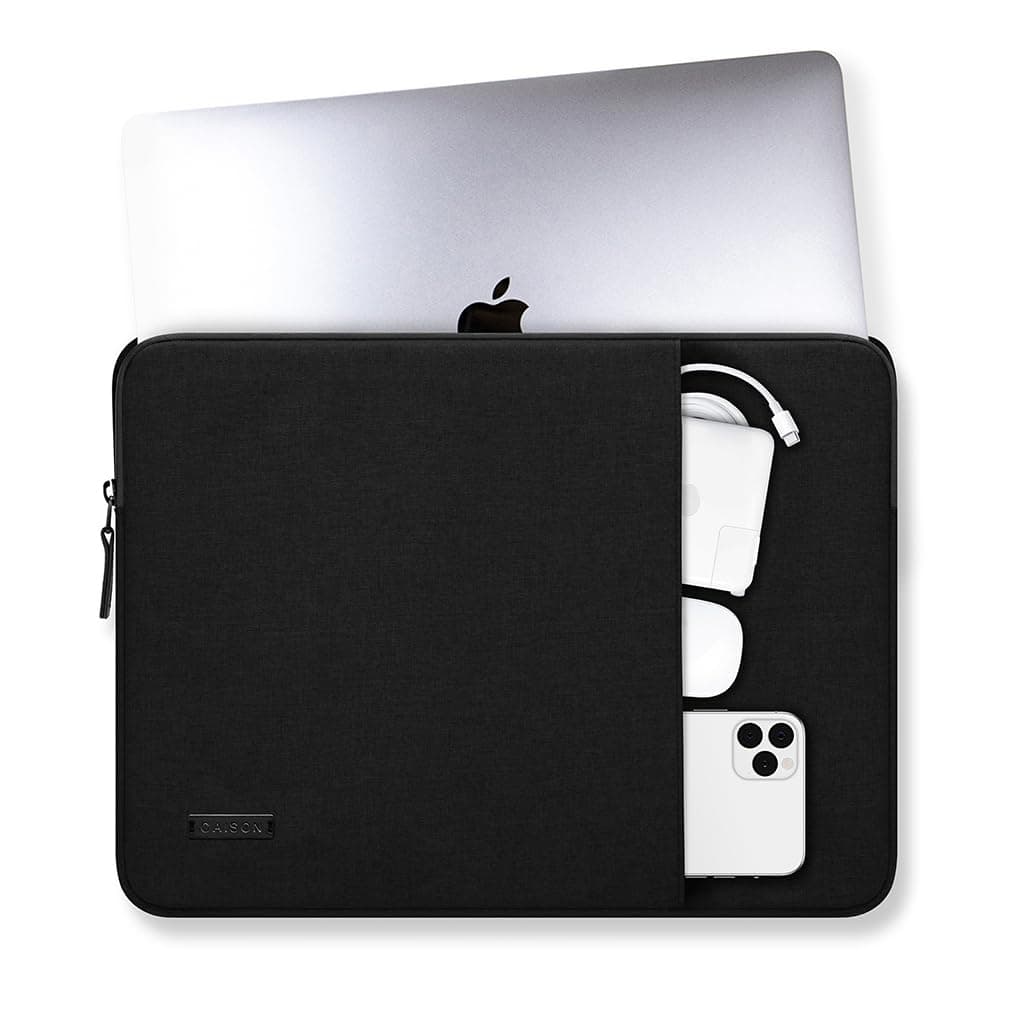 CAISON Funda para portátil de 35.6 cm, forro suave, impermeable, a prueba de golpes, para Lenovo Yaga, IdeaPad, ThinkPad, Dell Inspiron, HP Pavilion, Steam, Acer Spin, MSI, ASUS ROG, color negro — view 7