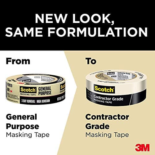 Scotch Painter’s Tape Masking Tape, Contractor Grade 24 mm (1 Roll) - 2020 — view 7