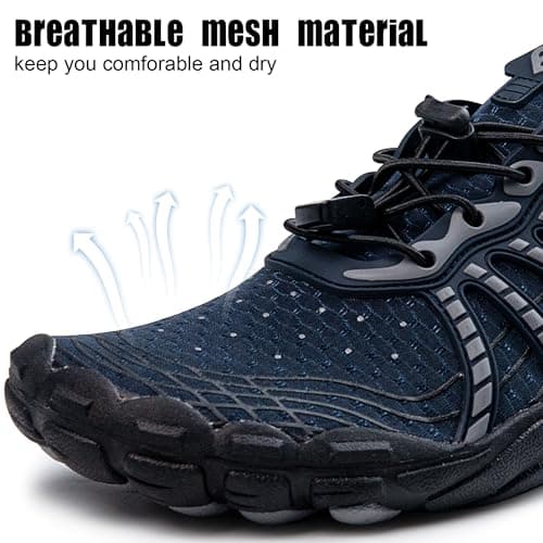 Hiwegers Water Shoes for Women and Men, Swimming Shoes Quick-Dry for Beach Swimming Surf Yoga Hiking Outdoor Sports Blue-White — view 3