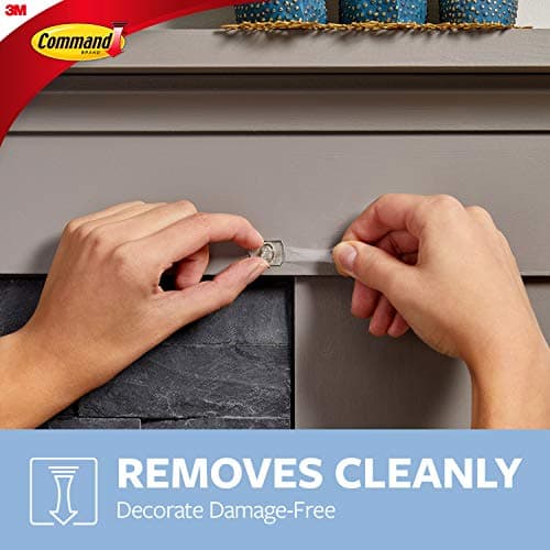 Command Decorating Clips, Mini, Clear, 20 Clips 24 Mini Strips, 17026CLR-C — view 4