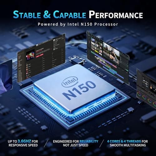 2026 Windows 11 Pro Traditional Laptop Computer, 16GB RAM 64GB SSD for Business Office Student School College, 15.6" FHD IPS Display, Lightweight Portable with Office 365, 4H Battery, 3.5 lbs — view 2