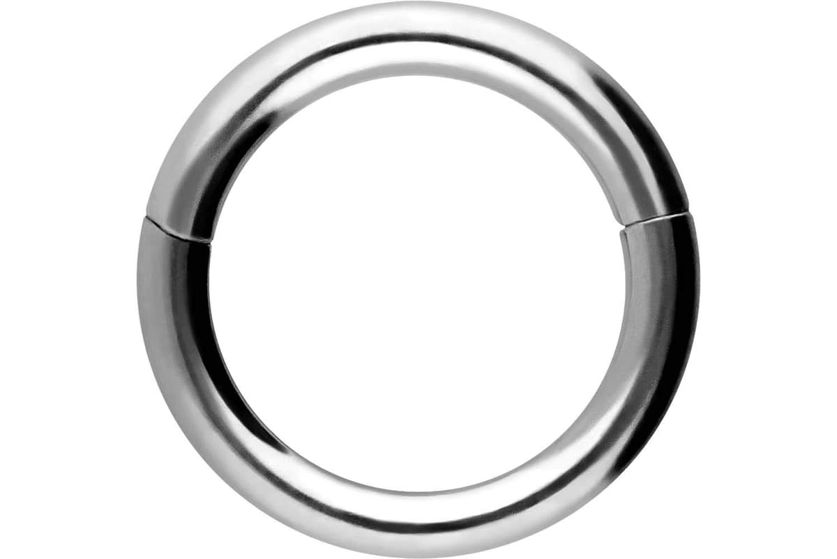 PIERCINGLINE Anillo segmento Clicker de acero quirúrgico – Piercing en oro, plata, rosa, negro o azul – para nariz, tabique, oreja, hélice o tragus — view 126