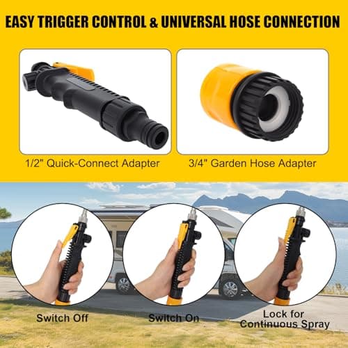 RV Anode Rod for Hot Water Heater, Hot Water Tank Flushing and Cleaning Sediment Kit (Tank Rinser and Stainless Steel Brush) - 9.25”Lx3/4” NPT Thread Magnesium Rod for Suburban,Mor-Flo — view 3