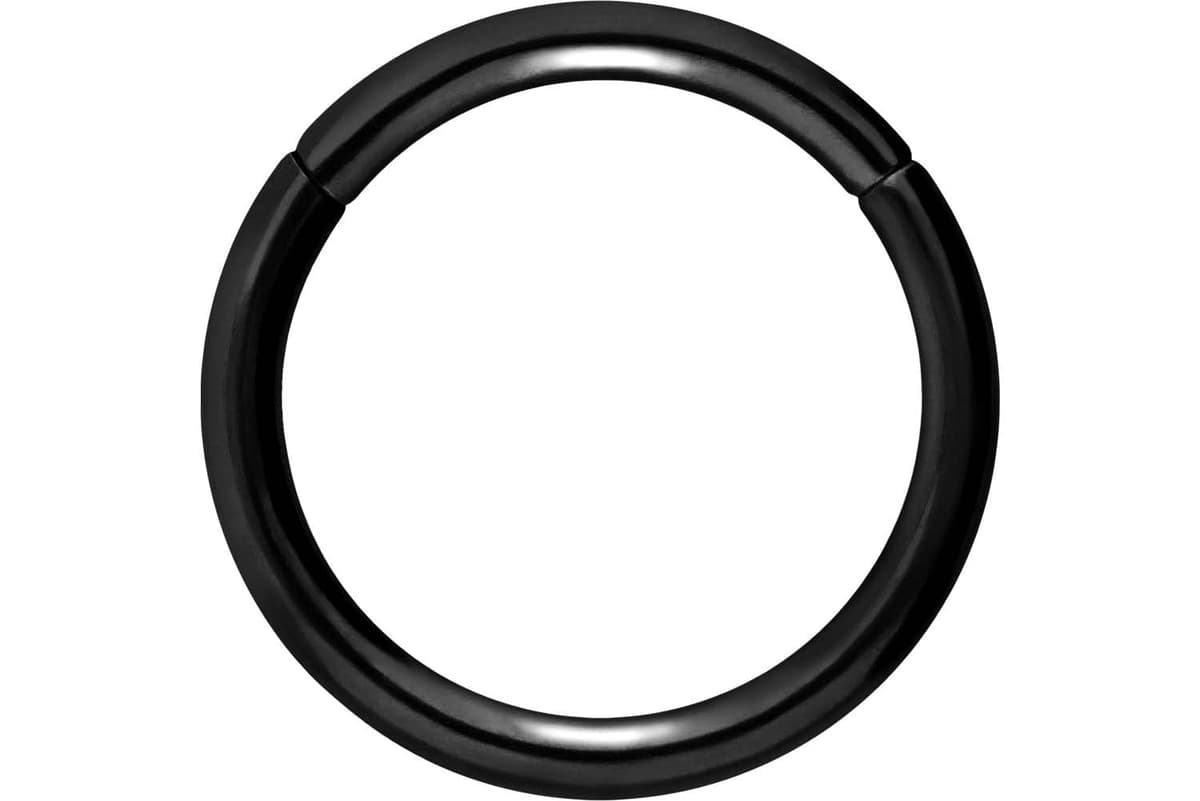 PIERCINGLINE Anillo segmento Clicker de acero quirúrgico – Piercing en oro, plata, rosa, negro o azul – para nariz, tabique, oreja, hélice o tragus — view 51