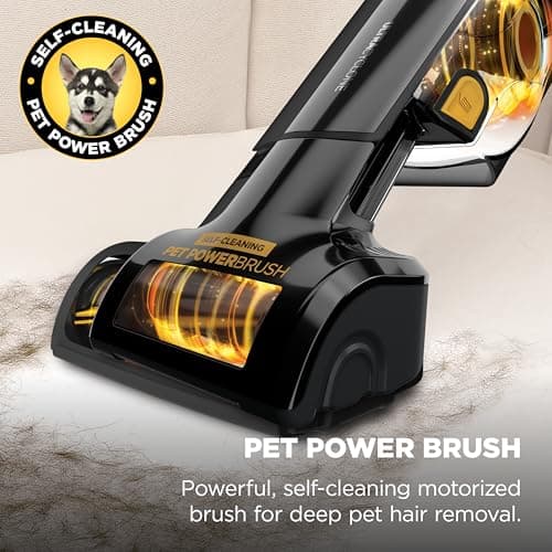 Shark UltraCyclone™ Pet Pro Plus Cordless Hand Vacuum, Powerful Suction, Handheld Vacuum for Car & Home, Pet Power Brush, Crevice Tool, Scrubbing Brush, XL Dust Cup, Black, CH951 — view 4