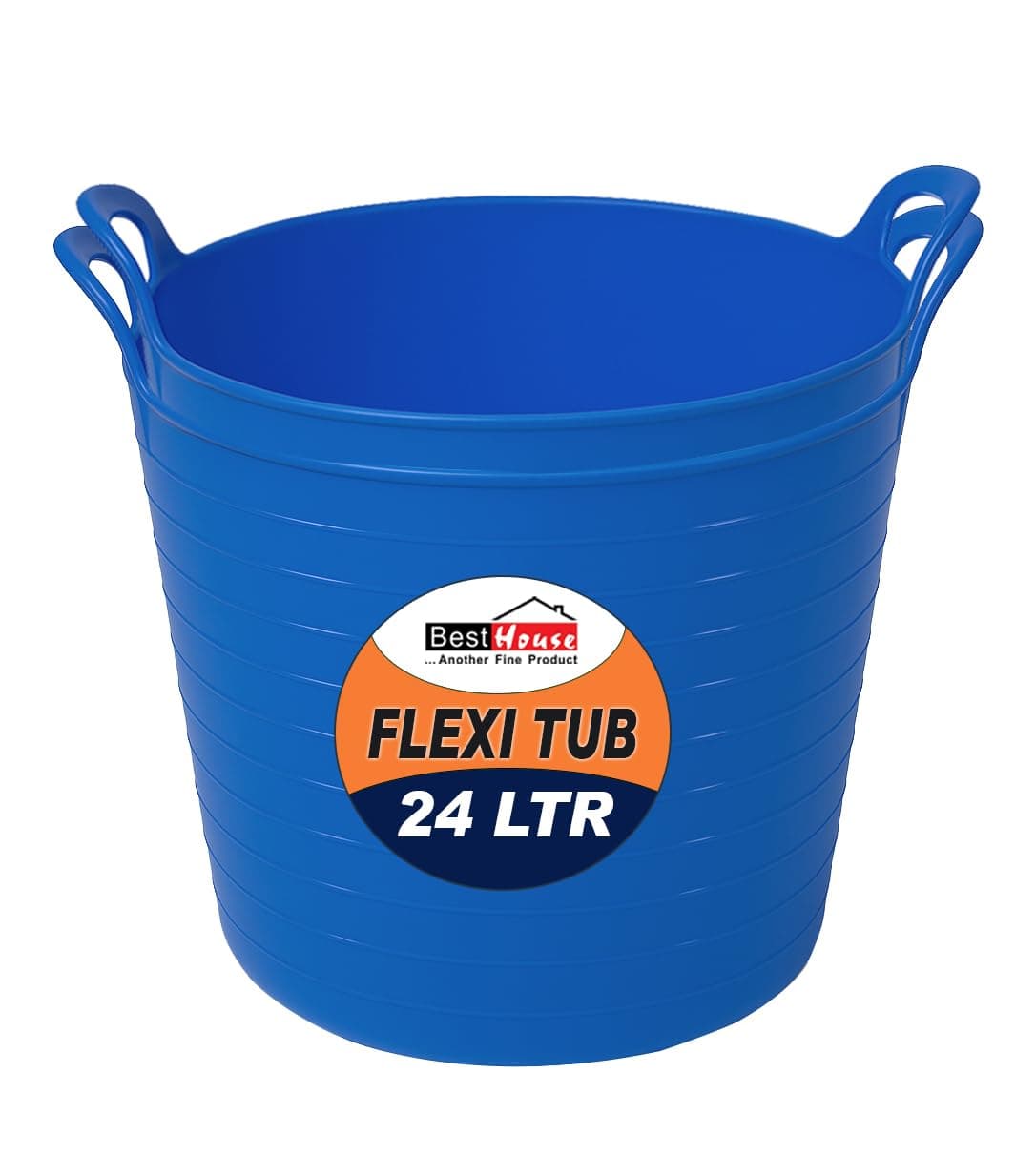 Best House | 3 Pcs of Flexi Tub with Handles | Small Size | Mini | 7 Litres | Yellow | Garden Tubs | Plastic Storage Container for Home, Washing, Garden Waste and DIY Projects — view 16