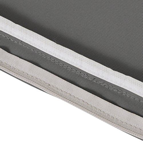 Classic Accessories 62-003-LCHARC-EC Montlake Cushion Foam and Slip Cover, Light Charcoal, 18" diameter round x 2" thick — view 8
