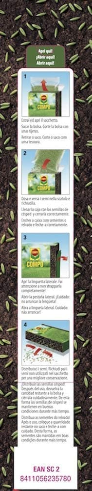 COMPO Semillas de césped repoblador Express, para 50 m², 1 kg, 2357802011 — view 5