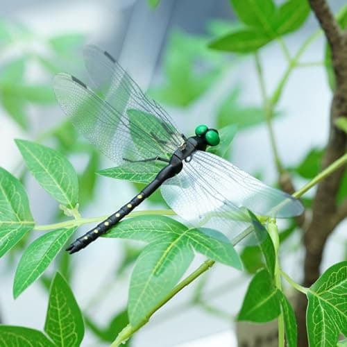 20Pcs Artificial Dragonfly Hat Clip,Dragon Fly Clips for Bugs,Realistic Fake Dragonflies Fly Repelling Supplies,Simulated Dragonfly Keychain Attach to Backpack Hat — view 4