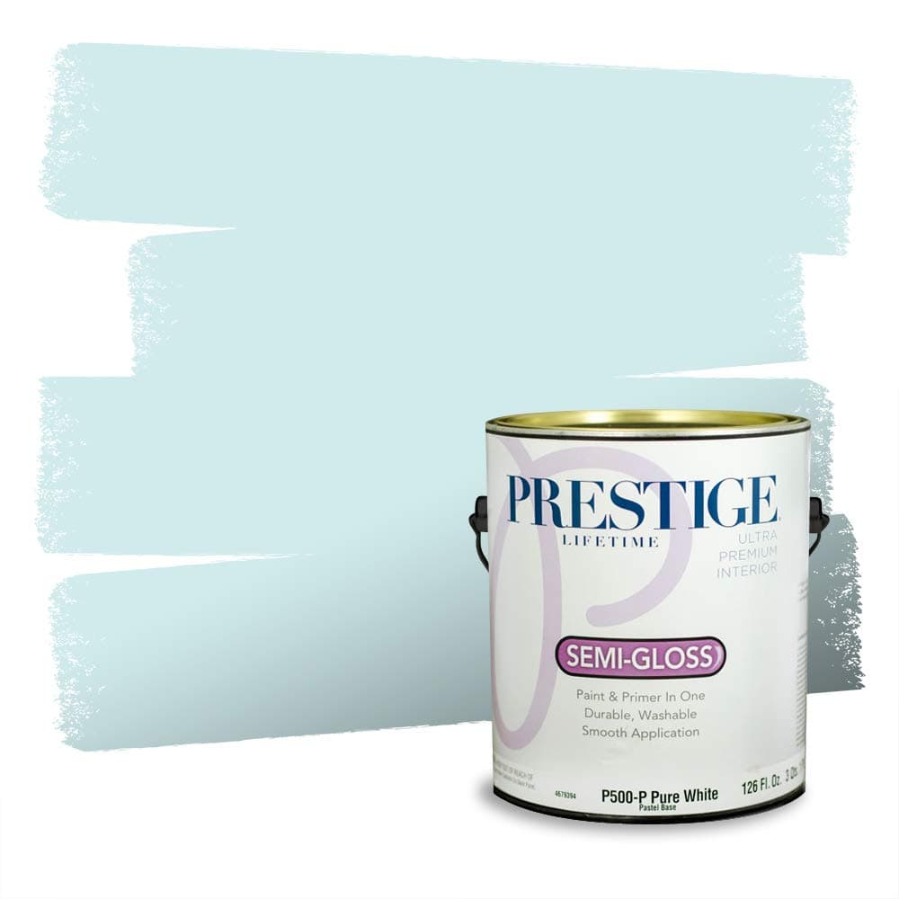 PRESTIGE Paints Interior Paint and Primer In One, 1-Gallon, Semi-Gloss, Comparable Match of Valspar* Dewdrop* — view 539