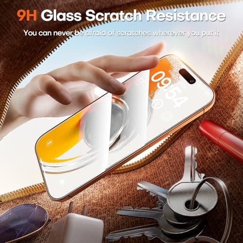 TOCOL for iPhone 17 Pro Max Screen Protector/iPhone 16 Pro Max Screen Protector 6.9-Inch Instant Installation Tempered Glass HD Clear Full Coverage Protection Case Friendly 2 Pack — view 3