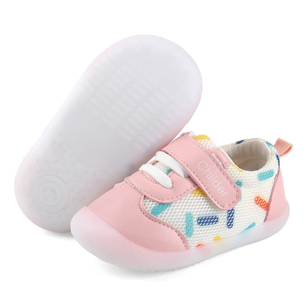 MASOCIO Baby Boys Girls First Walking Shoes Infant Toddler Trainers Anti-Slip Shoes — view 5