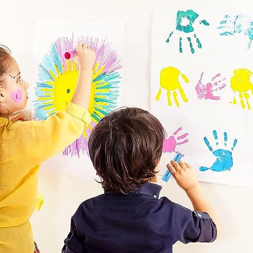 Shuttle Art Tempera Paint Sticks, 32 Colors Solid Tempera Paint for Kids, Super Quick Drying, No-Toxic, Works Great on Paper Wood Glass Ceramic Canvas — view 7