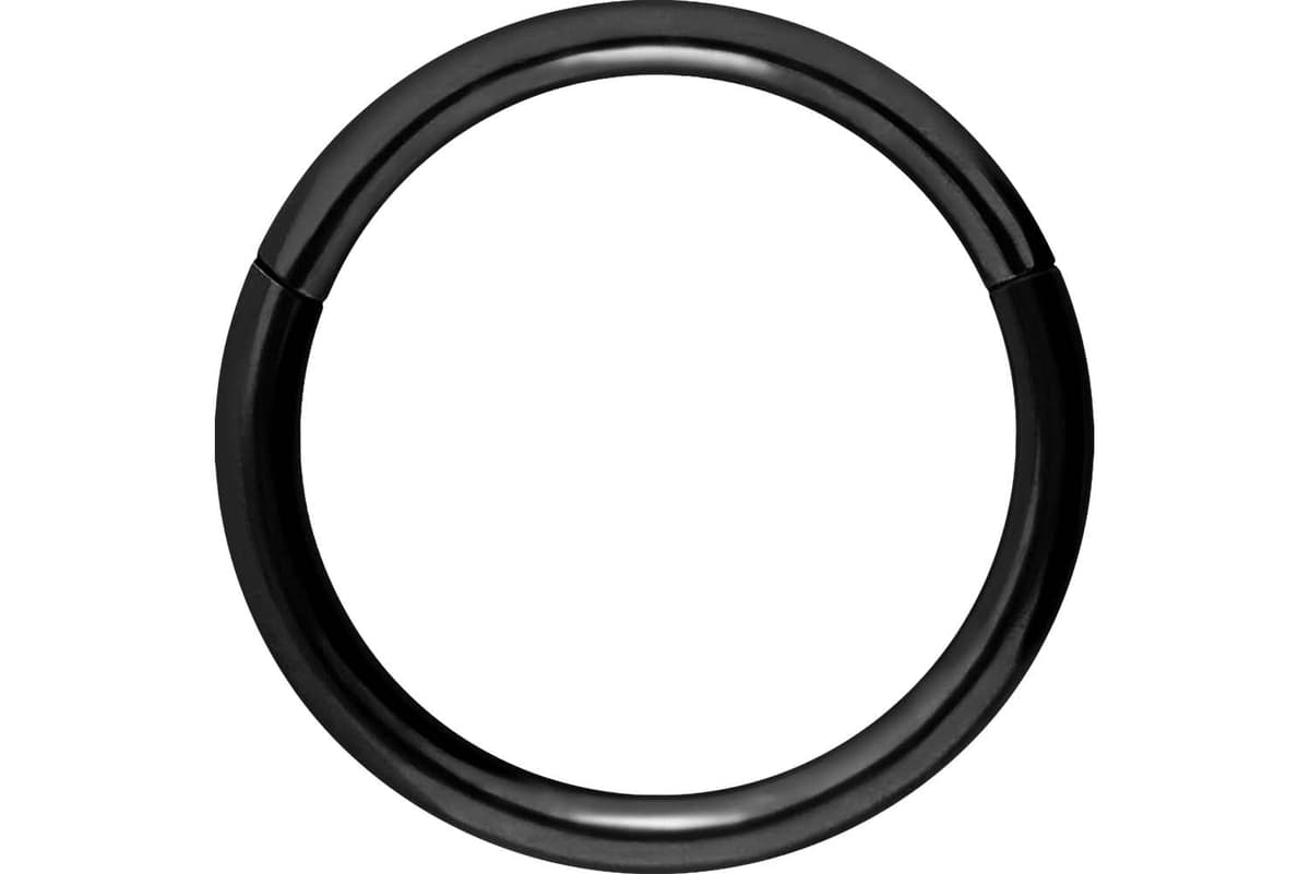 PIERCINGLINE Anillo segmento Clicker de acero quirúrgico – Piercing en oro, plata, rosa, negro o azul – para nariz, tabique, oreja, hélice o tragus — view 96