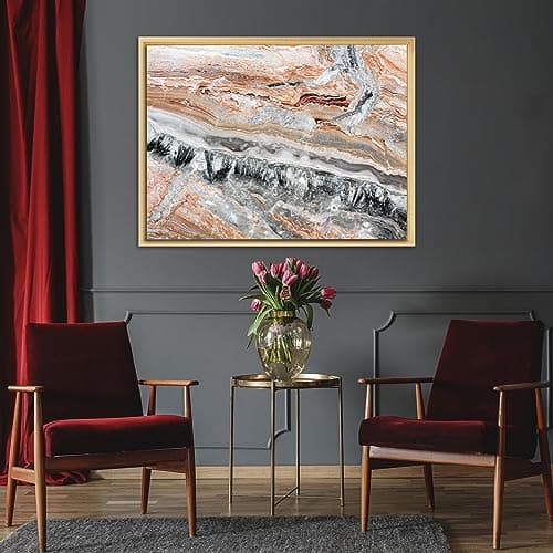 Pixy Canvas Floater Frame 12x16 for 3/4 (0.75) inch Deep Canvas Paintings/Canvas Prints/Wood Canvas Panels/Wall Art/Wall Decor/Home Decor/Artwork (Brass Gold, 12 x 16 inch, Portrait) — view 2