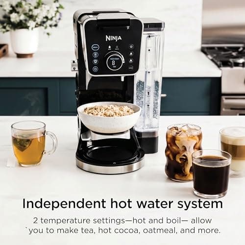 Ninja Specialty Drip Coffee Maker | DualBrew™ Pro Specialty Coffee Machine w/ Frother, Paper Filter | Brew with Pods & Grounds, K Cups Compatible | 4 Brew Styles, 13 Cup to Pot Sizes | Black, CFP301 — view 6