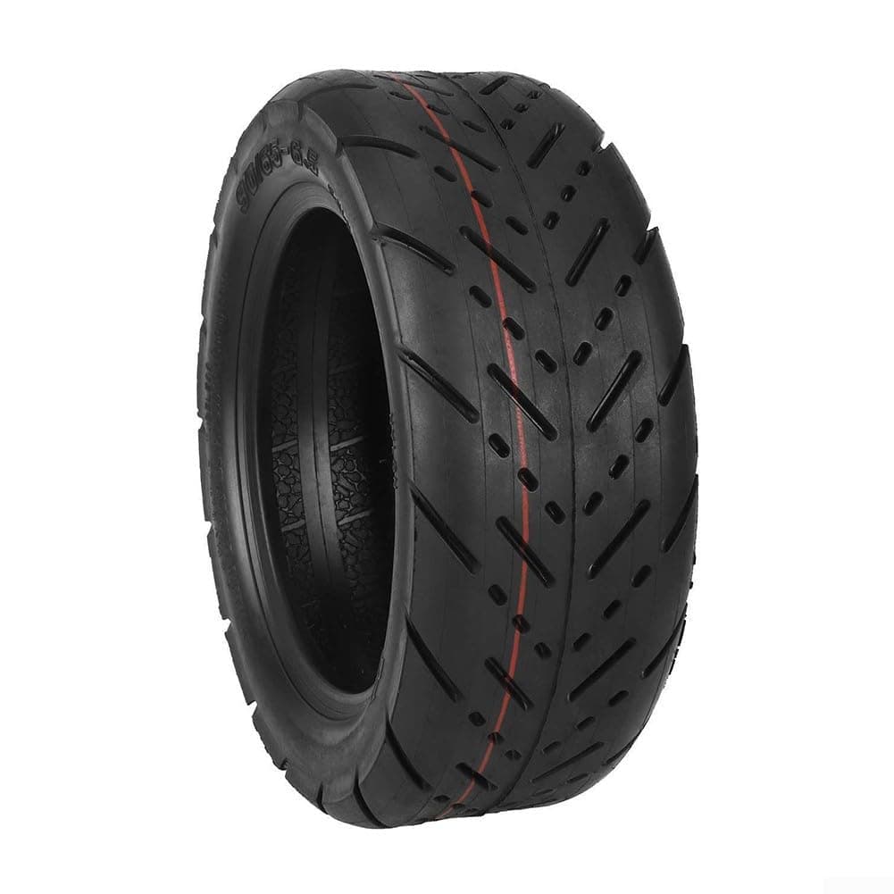 Neumático de carretera sin cámara de 11 pulgadas 90/65-6.5 para modelos de scooter eléctrico compatibles con Zero 11X, repuesto de goma todoterreno, negro — view 4