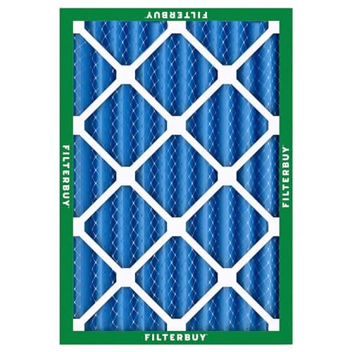 Filterbuy 20x25x4 Air Filter MERV 13 Optimal Smoke & Allergy Defense (2-Pack), Electrostatic Pleated HVAC AC Furnace Filters Replacement, Made in USA (Actual Size: 19.50 x 24.50 x 3.63) — view 8