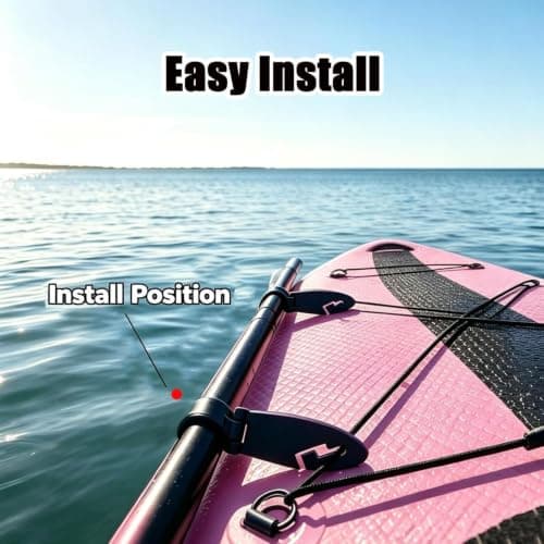 4 PCS Holder for Various Kayak Paddle Board Clips (Black) — view 3