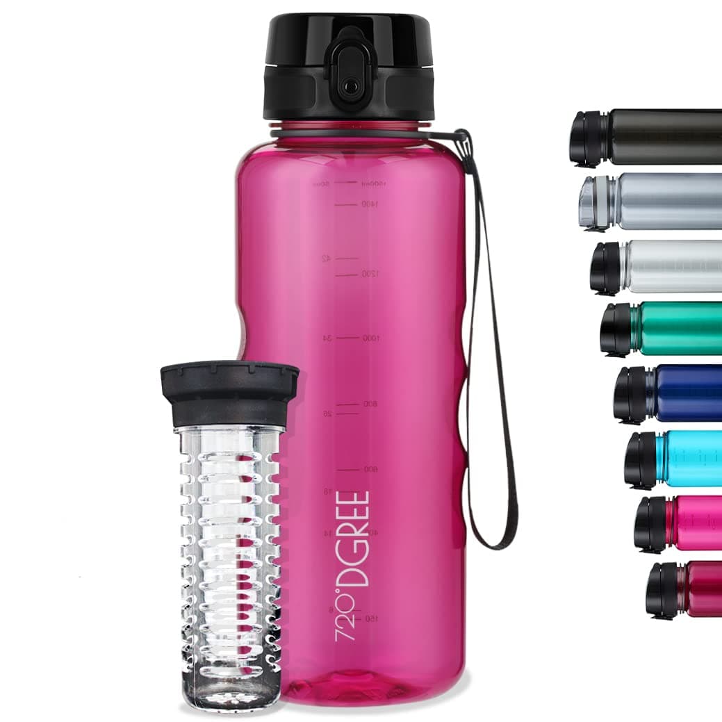 720°DGREE Botella de agua uberBottle – 1,5 litros, 1500ml | Novedosa botella deportiva | Sin BPA | Ideal para niños, fitness, deportes, fútbol, guardería, escuela, pequeños, antigoteo — view 245