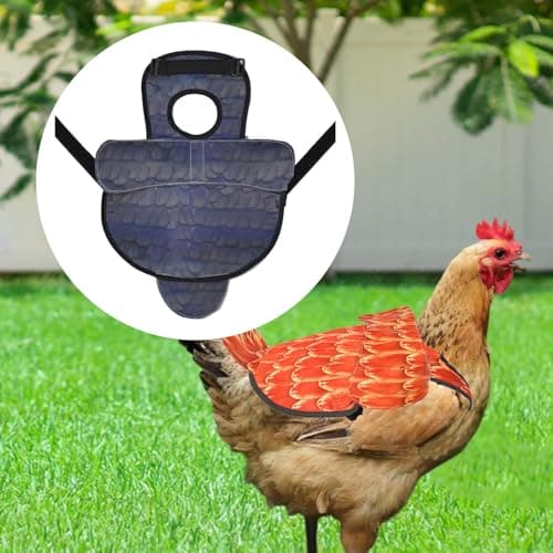 Leefasy Chicken Apron Chicken Saddle for Hen Accessories, Feather Protection Lightweight Supplies Chickens Hen Mating Saddle Reusable, Style C — view 3