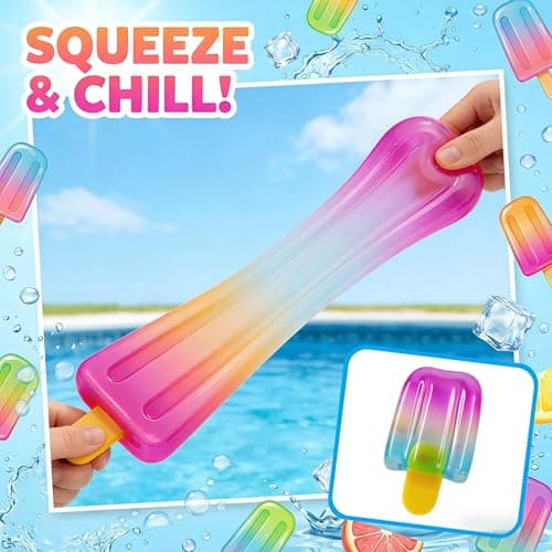 Ice Cream Squishy Toy, Summer Sensory Stress Relief Squeeze Squishy, Popsicle Squishy for Easter Basket Stuffers, Party Favors, Anxiety Relief Everyone, Birthday Gift — view 4