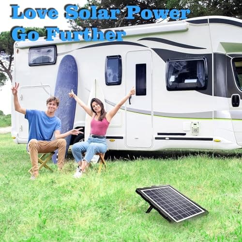 POWOXI Upgraded 20W 12V Solar Battery Charger car, Solar Panel Trickle Maintainer Kit with Smart PWM Charge Controller for Automotive, Motorcycle, Boat, Marine, RV,Trailer,Powersports, etc. — view 7