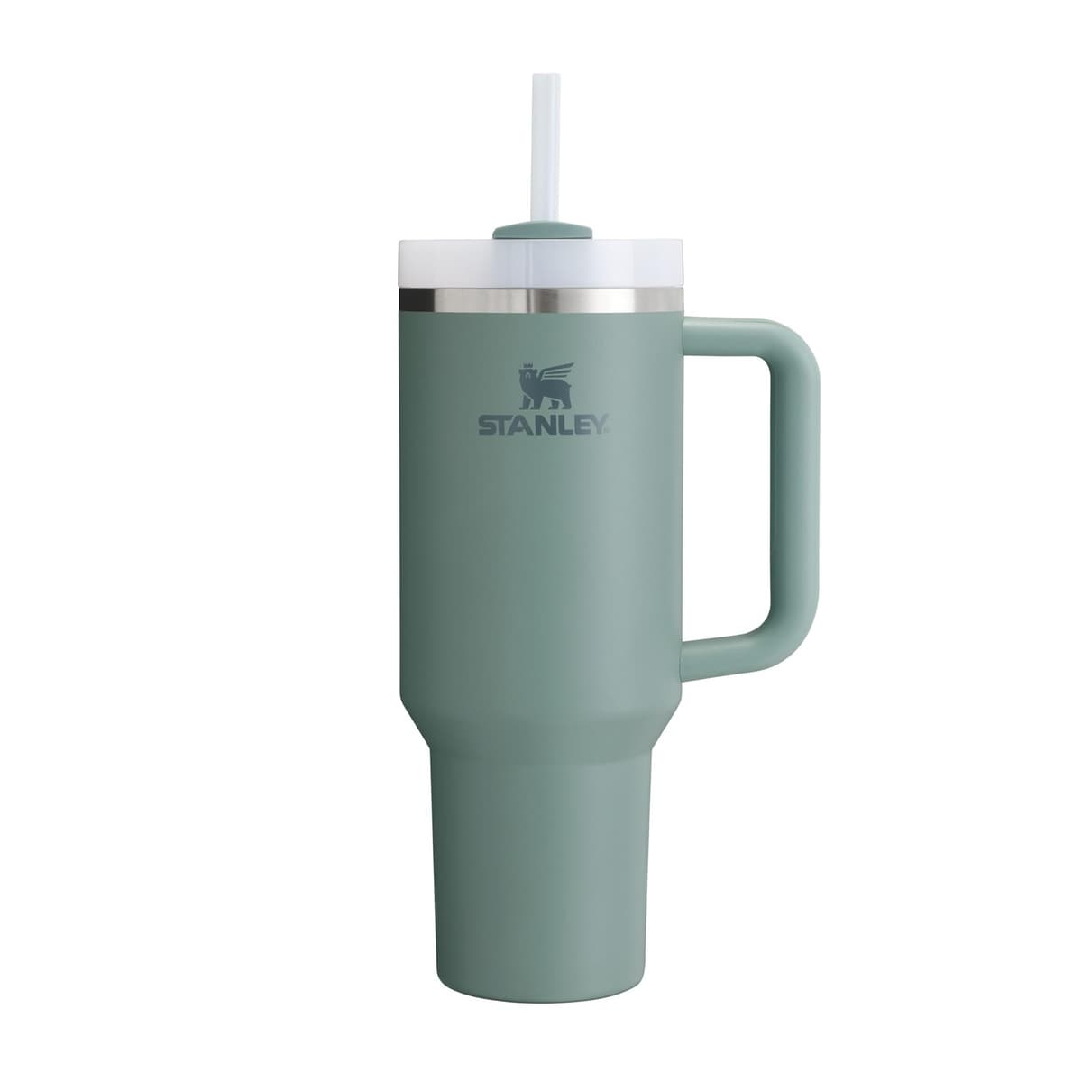 STANLEY 1913 Quencher H2.0 Flowstate Tumbler 1.2L – Cold for 11 Hours – Iced for 48 Hours – Metal Water Bottle with Straw, Handle and Lid – Dishwasher Safe – Travel Mug for Cold Drinks – Shale