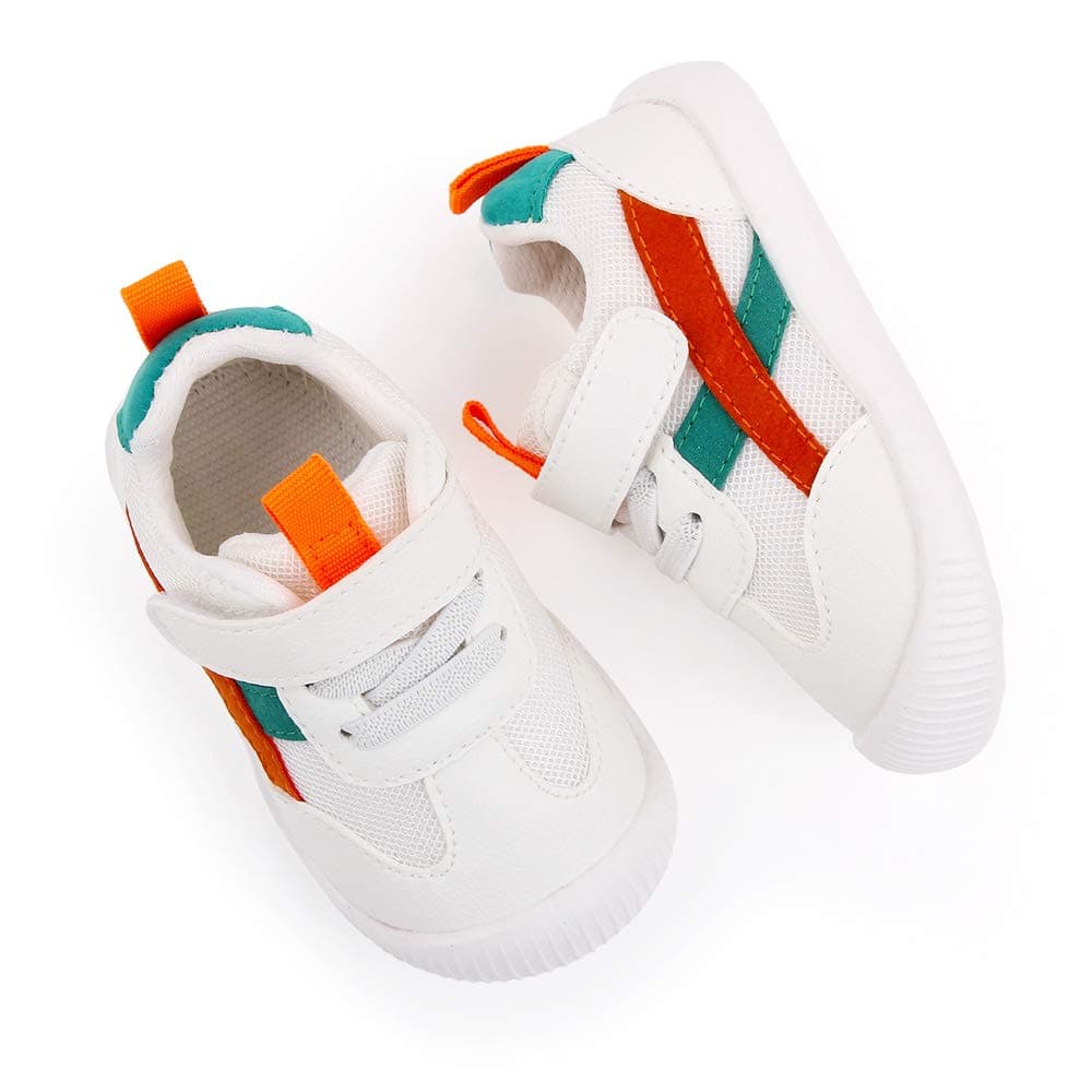 MK MATT KEELY Baby Boys Girls First Walking Shoes Toddler Anti-Slip Soft PU Leather Prewalker Sneakers — view 5