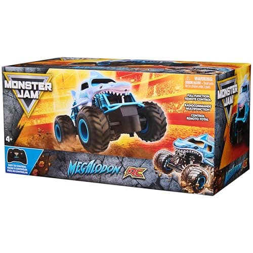Monster Jam, Official Megalodon Remote Control Monster Truck, 1:24 Scale, 2.4 GHz, for Ages 4 and Up — view 5
