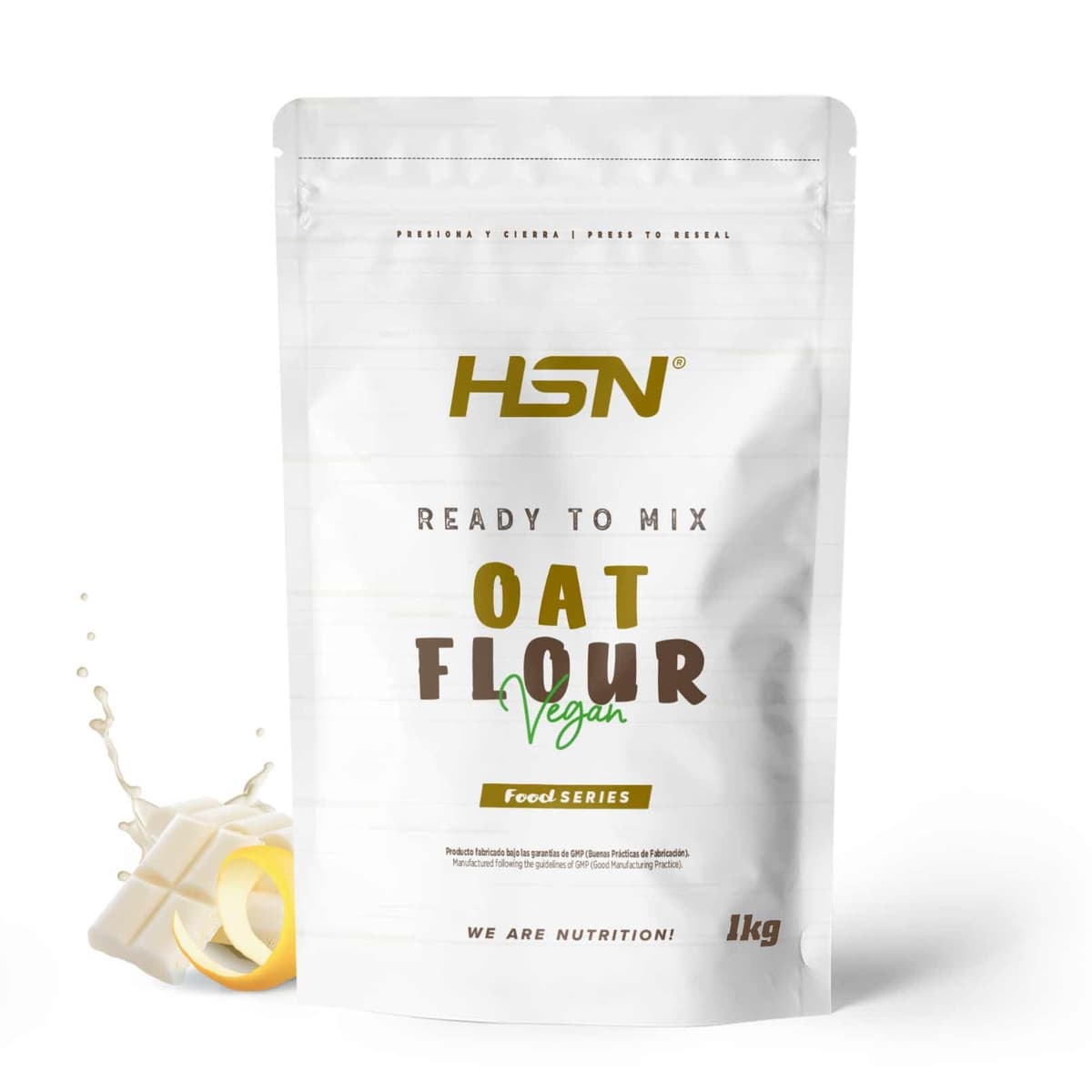 HSN Harina de Avena de Sabores Instantánea en Polvo | Sin Sabor 3Kg = 60 Tomas por Envase | Sin Azúcares Añadidos | Ideal Tortitas de Avena, Batidos de Proteínas | No-GMO, Vegano — view 23
