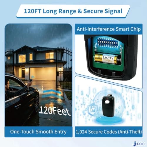 Upgraded 3089 Multicode Gate Opener Remote Control, Linear Garage Remote — view 2
