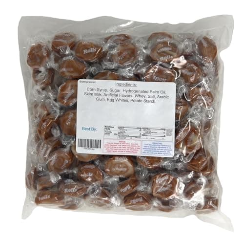 YANKEETRADERS Coconut Caramel Rolls Candy, Individually Wrapped, 2 Pound Bulk Bag — view 2