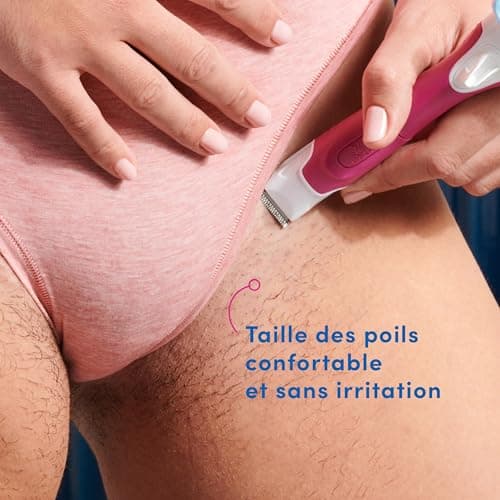 Schick Hydro Silk TrimStyle Hydrating Razor with Bikini Trimmer for Women | 2-in-1 Bikini Razor for Women and Womens Trimmer for Pubic Hair| Includes 1 Waterproof Handle, 1 Refill & 1 AAA Battery — view 13