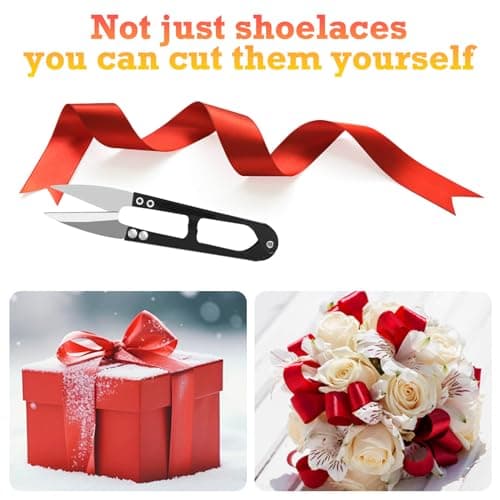 WEGOODZF Flat Satin Ribbon Shoelaces: 2cm Wide 51 inch Pink Silk Shoe Laces for Women -2 Pair — view 4