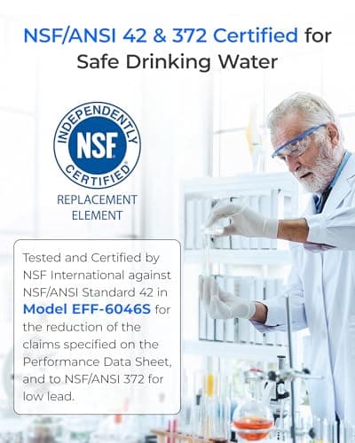 Waterdrop ADQ747935 LT1000PC Replacement for LG® LT1000P®/PC/PCS ThinQ® Refrigerator Water Filter, LFXS26973S, LMXS28626S, LMWS27626S, LFXS28596S, ADQ74793501 and LT120F® Air Filter, 3 Combo — view 2