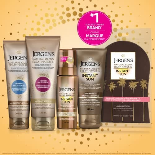 Jergens Natural Glow +Firming Daily Moisturizer & Gradual Sunless Self Tanning Body Lotion for Dry Skin, Fair to Medium Shade (200 mL) — view 8