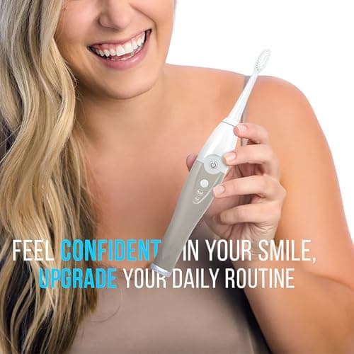 TAO Clean UV Sanitizing Sonic Toothbrush and Cleaning Station, Electric Toothbrush, Dual Speed Setting, Sandstone — view 2