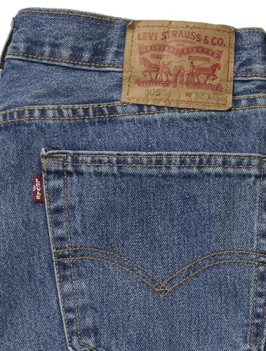 Levi's Men's 505 Regular Fit Jeans (Also Available in Big & Tall), Medium Stonewash, 34W x 30L — view 6