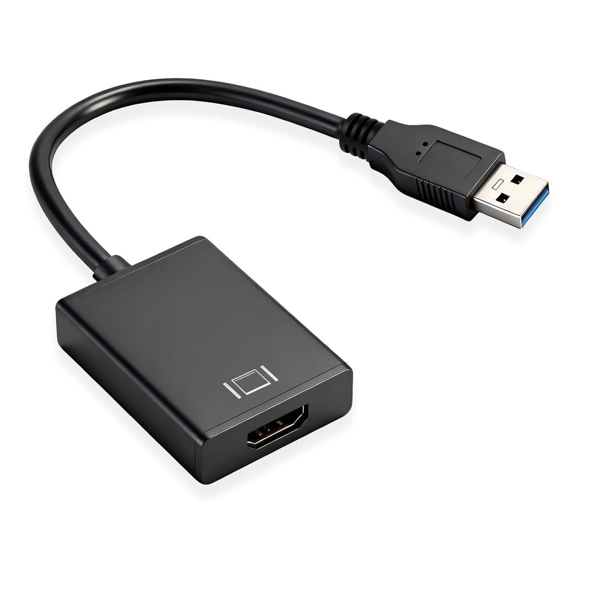 Adaptador USB a HDMI 1080P USB 3.0/2.0 Convertidor de Vídeo y Audio Alta Definición | USB a HDMI Cable para Monitor TV Proyector, Tarjeta Gráfica Externa Compatible con Windows 11 10 8 7