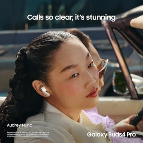 Samsung Galaxy Buds 4 Pro (2026) AI True Wireless Bluetooth Earbuds, Hi-Res Audio, 2-Way Speaker, ANC 2.0, Optimized Comfort, IP57, Live Translation, White [US Version, 2 Yr Warranty] — view 3