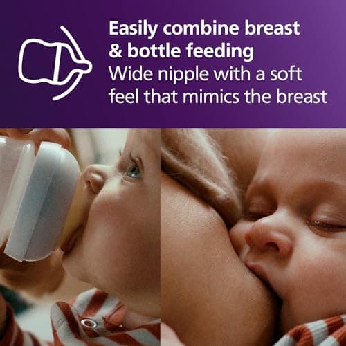 Philips Avent Natural Baby Bottle with Natural Response Nipple (Slow Flow, Flow 2), 4oz, 3-pack, SCY900/03 — view 4