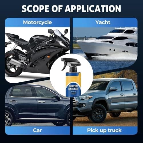 Quick Effect Coating Agent for Car,2026 New Car Coating Spray,Waterless Wash & Scratch Repair Spray, Removes Oil Film, Enhances Gloss & Hydrophobic Protection — view 4