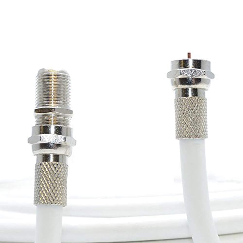 1M White Coax Cable For Virgin Media, Sky TV, Broadband Extension and Tivo & Superhub (1M, WHITE) — view 13