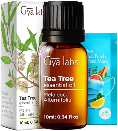 100% Pure Australian Tea Tree Essential Oil - 0.34 Fl Oz - Australian Tea Tree Oil for Hair, Skin, Diffuser, Aromatherapy & DIY Candle Making Scent
