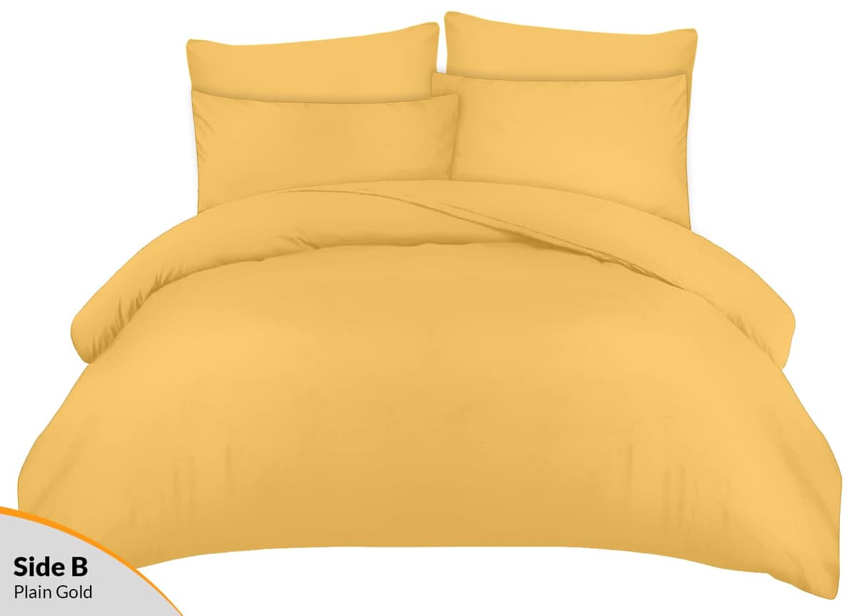 Pamposh 3 Pcs Single Duvet Cover Set with Matching Black Single Fitted Sheet 40 cm Extra Deep Pocket - UltraSoft Breathable Premium Microfibre Reversible Quilt Cover Bedding Set For All Seasons — view 3